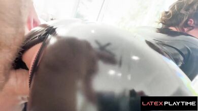 LATEX DOUBLE FEATURE Big Tit MILFs Drilled in Latex