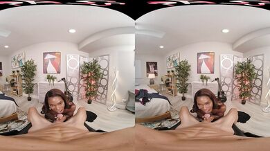 FuckPassVR - Ana's ebony ass sways in reverse cowgirl, her pussy clenching your throbbing member