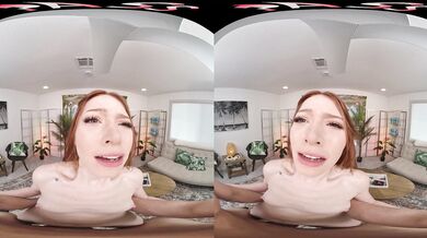 FuckPassVR - Myra Moans grinds on your lap, her shaved pussy gripping you tight. Feel her climax in VR