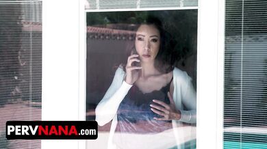 How Much Longer Can a Horny Teen Resist Before He Fucks Her Perv Step Nana? Not Much