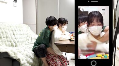 ライブ配信でどこまでバレないか...気持ちよすぎるライブ配信、、。Japanese hentai video. 素人/NTR/巨乳