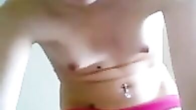 Cute Webcam Girl Does A Striptease