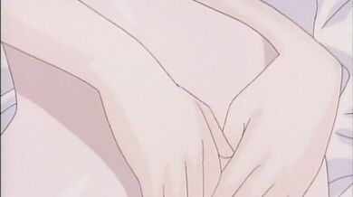 Anime lesbian group and masturbation session