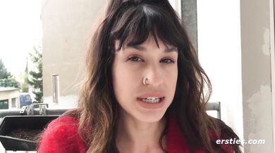 Ersties - Sexy Brunette Babe Masturbates with a Toy Until She Squirts