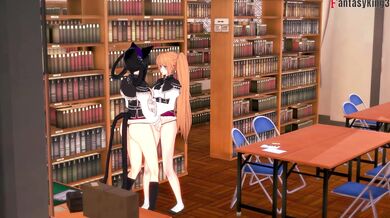 Kuroka & Irina Lesbian Sex | HS DXD NTR Madness 6 | Full Movie on Patreon Fantasyking3