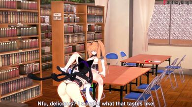 Kuroka & Irina Lesbian Sex | HS DXD NTR Madness 6 | Full Movie on Patreon Fantasyking3