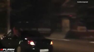 Flashing Big Boobs On The Street