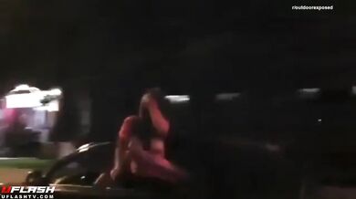 Flashing Big Boobs On The Street