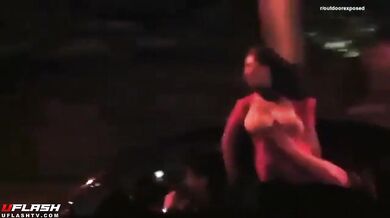 Flashing Big Boobs On The Street