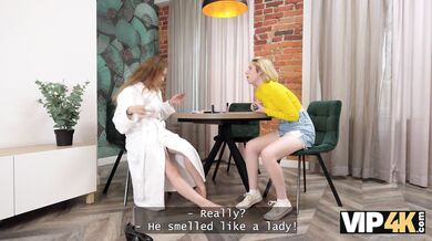 VIP4K. Couple showing their friend what is the best sex is