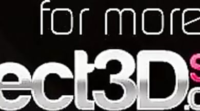 Big Tits 3D Babe Playing With A Huge Sex Toy