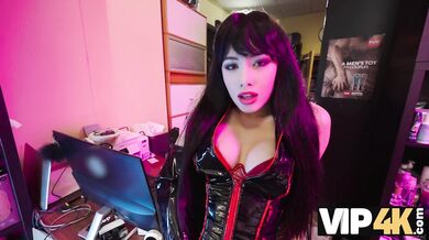 VIP4K. Hot girl Rika Fane knows how to suck a customer’s dick