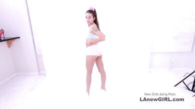 Super Cute New Girl has intense orgasm at her modeling audition