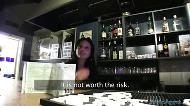 Tara The Bartender Closes The Bar For Quick Fuck