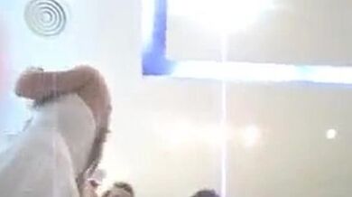 upskirt en zapateria