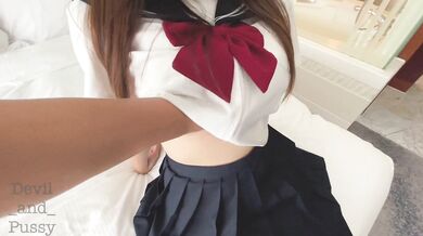 Japanese student waiting for orgasm and creampie - Master made me scream out for the orgasm loudly