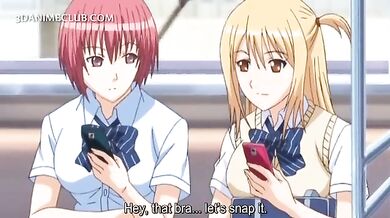 Big breasted hentai sex slave gets nipples pinched in public (Getting hot)