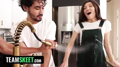 Family Strokes - My Stepmom and My Girlfriend Join Pussies To Make My Stepdad and I Fail No Nut November!