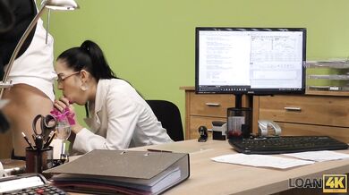 Sweet Girl Elis Dark In Glasses Has Sex At First Day Of Work