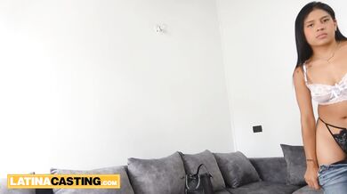 Amateur Curvy Latina Blows And Rides A Big Fat Cock To Ensure Her Big Break