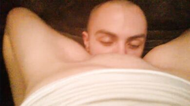 Sucking & licking her pussy while she sits on my face