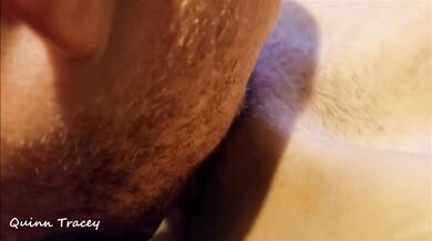 POV close up of pussy eating--QuinnTracey