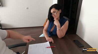 real MILF step-Aunt teaches not only math