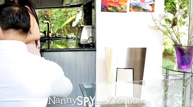 NannySpy Asian babysitter Jade Kush caught giving sexual massage