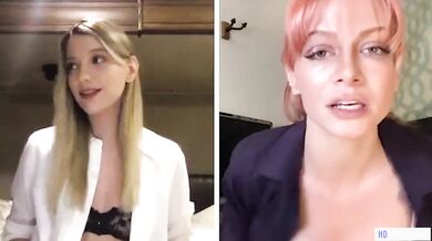 Secret Office Lesbian Relationship Continues On Webcam - Kenna James, Serene Siren