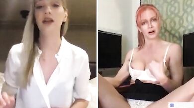 Secret Office Lesbian Relationship Continues On Webcam - Kenna James, Serene Siren