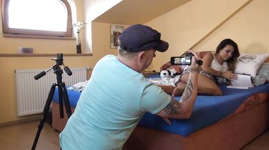 Behind the Scenes of a Fake Lingerie Try on with 5 Girls in different outfits show their Pussy Wedgie and Under Dress Ass