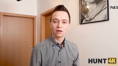 HUNT4K. Girl unites slit with the penis of her boyfriends rich buddy