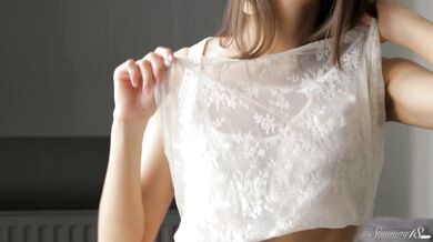 Young Blonde Belinda Cums So Hard After Some Pussy-Diddling!