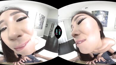 VRHUSH Geisha girl touches her tight Asian pussy