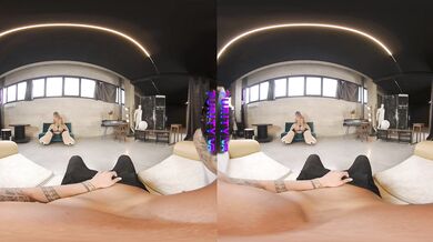 PURITYVR Busty blonde Valeria Curtis teases before she rides your cock in VR