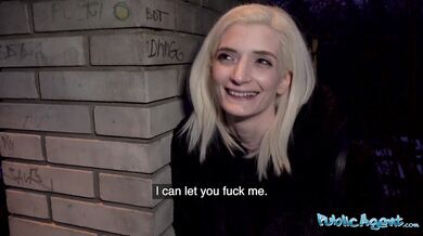 Public Agent - slim Italian blonde with petite body stretched out by big cock in hotel room