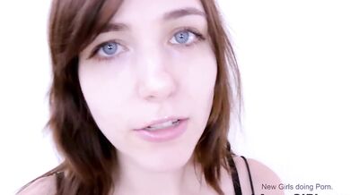 Horny New Brunette Model rough deepthroated & doggie fucked