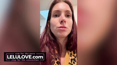 Big boobs babe sucks cock from under blowjob view, closeup creampie dripping puckering, black lipstick asshole - Lelu Love