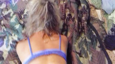 MILF IN FISHNET STOCKING SUCKS DICK AND CLOSE UP PUSSY FUCKING CREAMPIE [NO AUDIO]