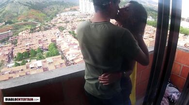 She cheats on her military boyfriend while talking to him