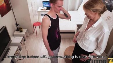 TUTOR4K Literature tutor doesnt want to have sex but she has no choice