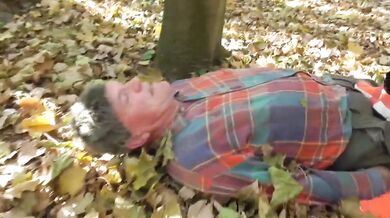 Outdoor double trampling