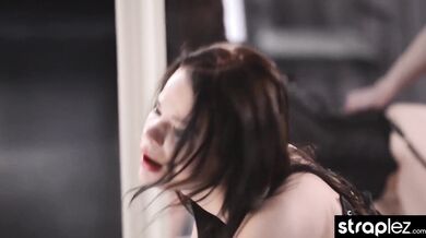 Watch sexy lesbian fuck her gorgeous girlfriend doggy style