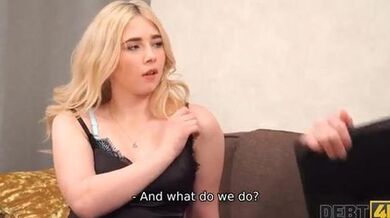 Charming Russian blonde has no choice but to be fucked