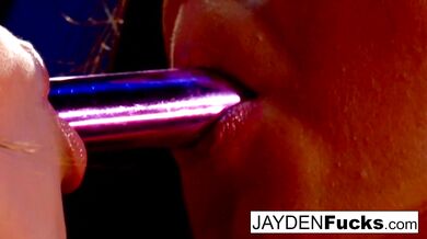 Gorgeous Big Tit Brunette Lesbians Love Using a Toy