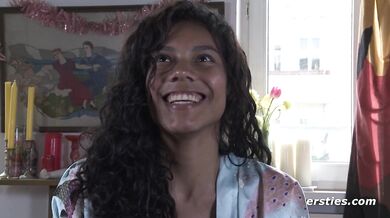 Ersties - Sexy Babe From Columbia Fills Her Pussy With a Dildo