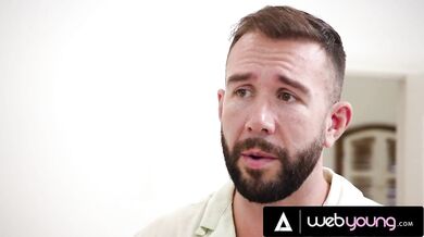 Nuru massage - horny masseuse gets caught in the shower by her client who decides to fuck her