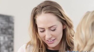 Blonde teen eaten out