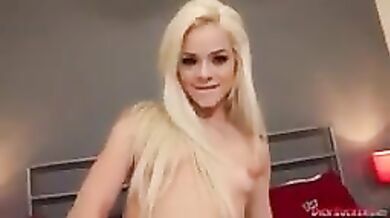 Petite Blonde Sucks Dick (Elsa Jean)