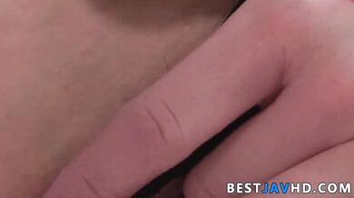 Sexy Japanese milf Yuwa Tokona treats herself to a solo session with a naughty hitachi - the